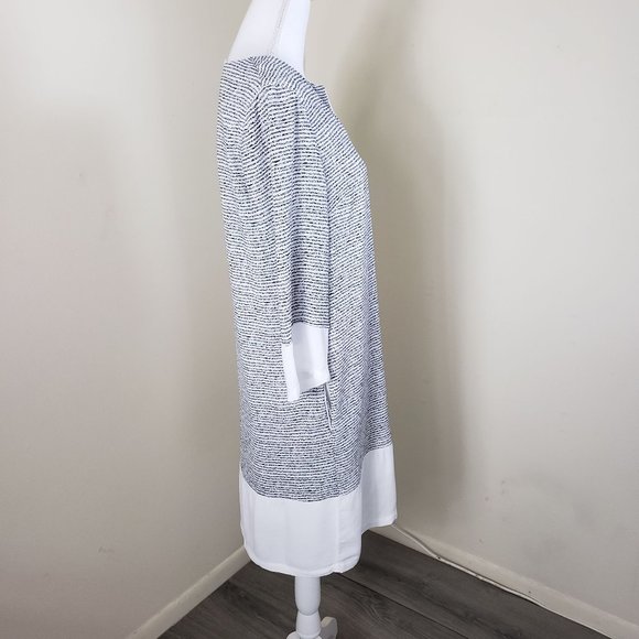 See U Soon Striped Split Neck Tunic Dress Large - Picture 5 of 11